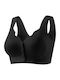 Queen Mother Maternity & Nursing Bra with Clips Black