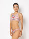 High Neck Bikini Top Ροζ