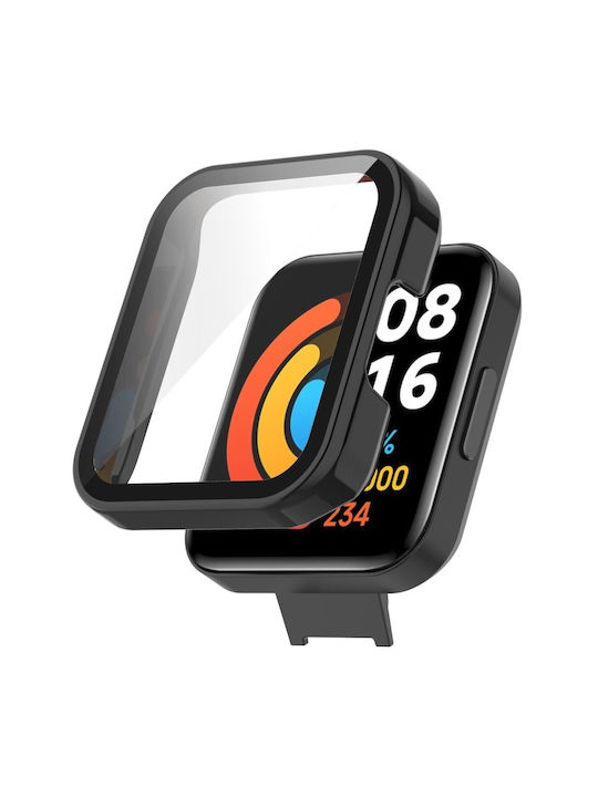 Tragbare Hülle + Glas 2 1 Xiaomi Redmi Watch 2 Lite Schwarz Tragbare Hülle + Glas 2 1 Xiaomi Redmi Watch 2 Lite Schwarz