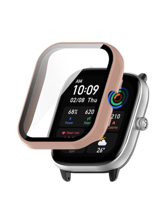 Θήκη + Γυαλί 2 1 Amazfit Gts 4 Mini Ροζ
