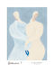 Poster Gemini Sofia Lind Beiges Blaues 50 x 70 cm Poster Club