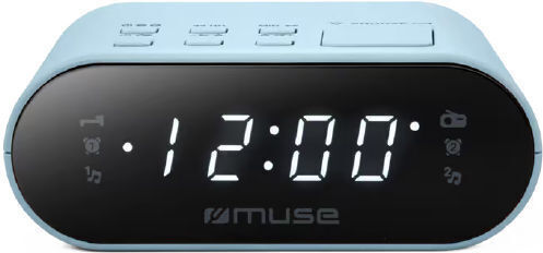 Muse Tabletop Digital Clock with Alarm & Radio M-10LA Muse Tabletop Digital Clock with Alarm & Radio M-10LA
