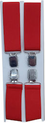Suspenders Monochrome Unisex Red