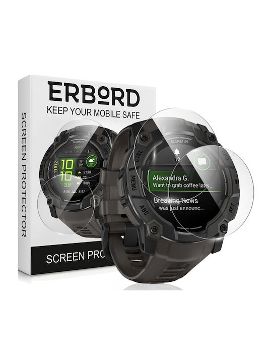 Erbord Tempered Glass for the Garmin Instinct 3 50mm 1pcs