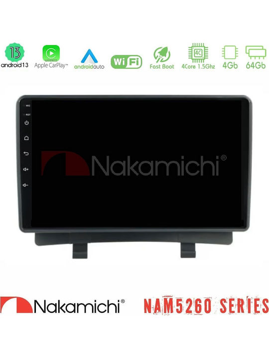 Nakamichi Car Audio System for Opel Zafira 2012-2016 (Bluetooth/USB/WiFi/GPS/Apple-Carplay/Android-Auto) with Touch Screen 9"