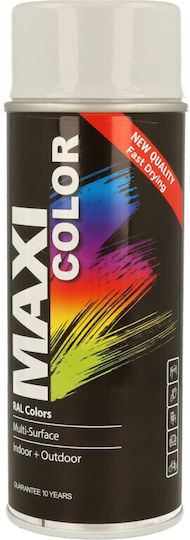 Maxicolor Σπρέι Αστάρι Υψηλής Θερμοκρασίας με Γυαλιστερό Εφέ Γκρί Ανοικτό RAL 7035 400ml