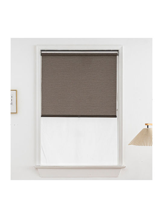 Roller Blinds 120x160 Grace Cordless Brown 551261 120w x 160h