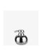 Lotus Low Liquid Soap Dispenser Ceramic Metal Pump Silver Ø11 X H13 Cm Mette Ditmer