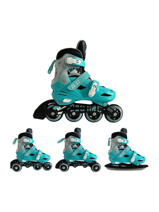 Grass & Co Inline / Quad Αυξομειούμενα Rollers Μπλε Παιδικά