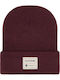 Beanie Unisex Beanie Gestrickt in Burgundisch Farbe