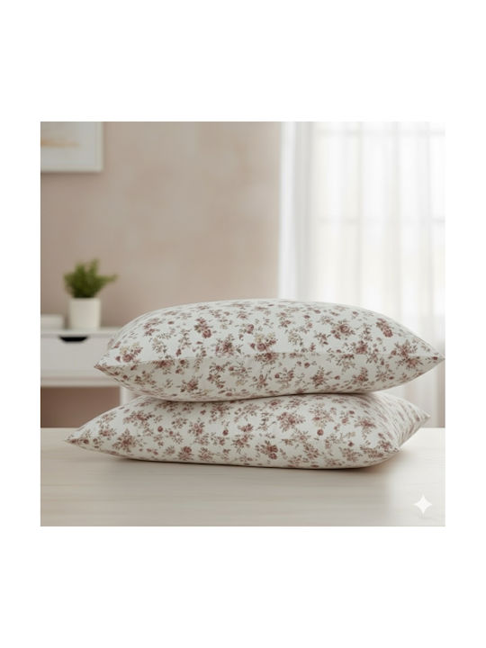 Olia Home Set Față de Pernă Floral 52x72cm.