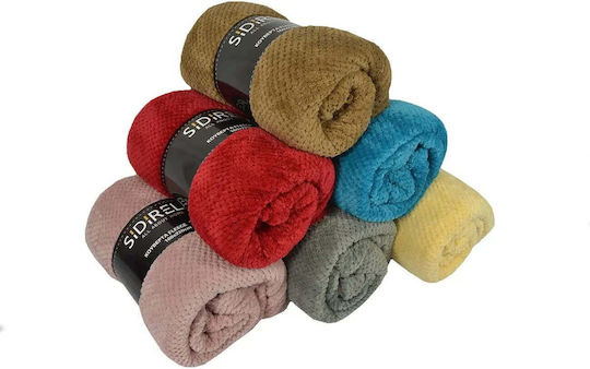 Sidirela Pătură Fleece Simplă 150x220 cm Multicolor