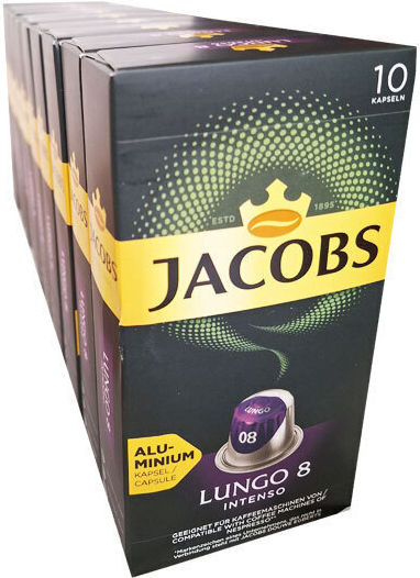 Jacobs Kapseln Espresso Lungo Kompatibel mit Maschine Nespresso 10Mützen