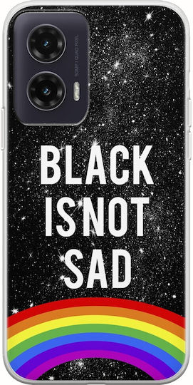 Black Is Not Sad Motorola Moto G35 5G Flexible TPU Transparent Silicone