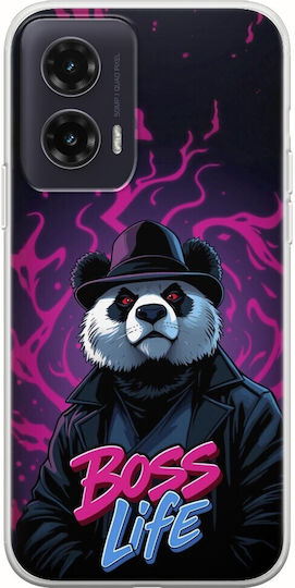 Boss Life Panda Motorola Moto G35 5g Flexible Tpu Διάφανη Σιλικόνη