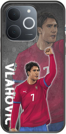 Euro 2024 Dusan Vlahovic Realme Note 70t Black TPU Black Silicone Mobile Phone Case