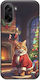 Xmas Animals Cat Oneplus Nord Ce5 5g Black Tpu Μαύρη Σιλικόνη