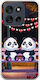 Valentine's Day Panda Love Under Stars Case Motorola Moto G56 5g Flexible TPU Transparent Silicone