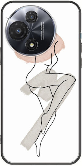 Lady TCL 60R 5G Husa TPU Neagră Din Silicon