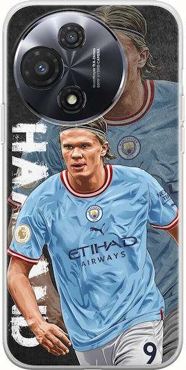 Football Stars Erling Haaland TCL 60R 5G Husa Flexibilă TPU Silicon Transparent