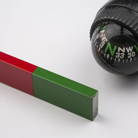 School Magnet Rectangular Red Green 60x15x6mm Alnico