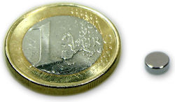 Μαγνήτης Δίσκος Φ5x2mm Νεοδυμίου Δύναμη Έλξης 520gr Μαγνήτης Δίσκος Φ5x2mm Νεοδυμίου Δύναμη Έλξης 520gr