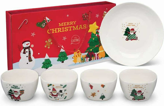 Nakos Weihnachtlich Schale Keramik Mehrfarbig