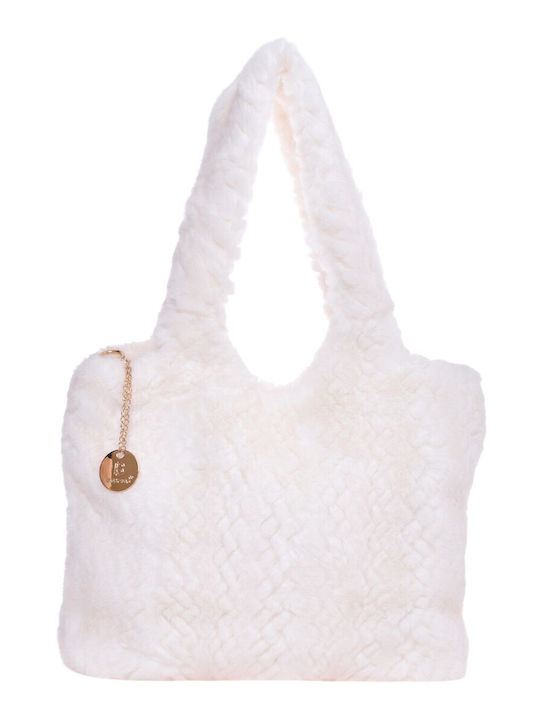 Bag to Bag Fur Women's Tote Bag White