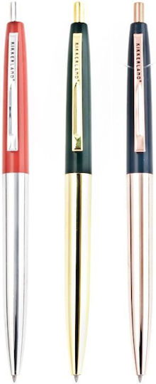 Kikkerland Metal Retro Pen Ballpoint 3 Pieces