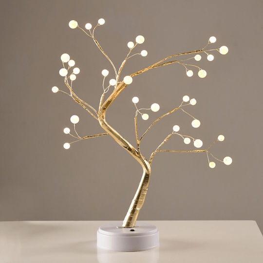 Tree Ball Lights 36 Led Lamps Batteries 3xaa Usb Warm White Ip20 50cm
