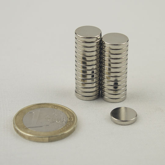 Magnet Disc Φ10x2mm Neodimiu Forță de tracțiune 1,5kg