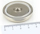 Neodymium Base Magnet Φ40x8mm X M6 Internal Thread Traction Force 50kg