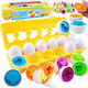 Woopie Montessori Egg Puzzle Ταιριάξτε Σχήματα Χρώματα Lumarko 13530517 5904326948426