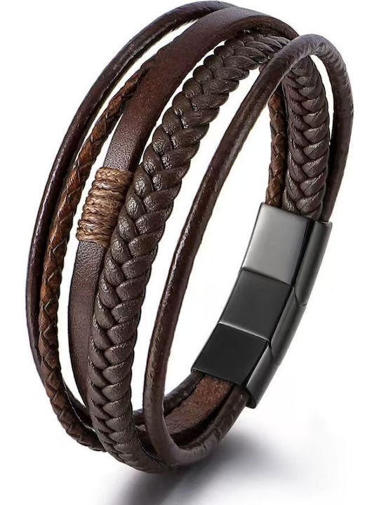 Legend Accessories Ανδρικό Βραχιόλι από Δέρμα