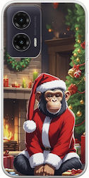 Xmas Animals Chimpanzee Motorola Moto G35 5G Flexible TPU Transparent Silicone Xmas Animals Chimpanzee Motorola Moto G35 5G Flexible TPU Transparent Silicone