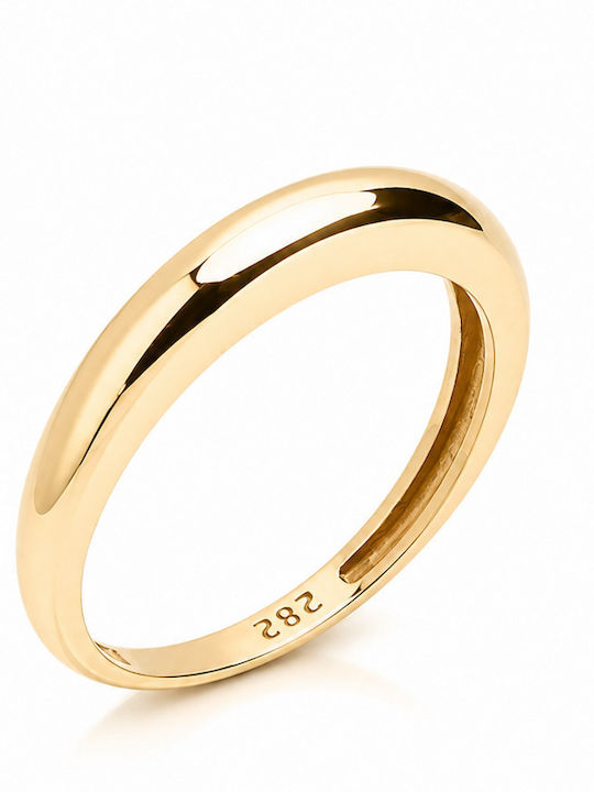 Lunaorocreations Damenring Dome Gelben Gold 14k