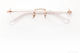 Gast Olli Rose Gold Ol08 Women's Rimless Prescription Eyeglass Frames Oval Rose Gold