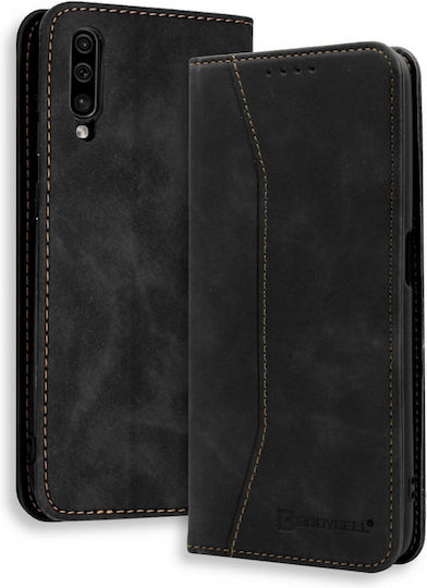 Bodycell Book Synthetic Leather / Leather Black Galaxy A30s