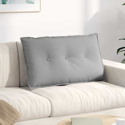Vidaxl Възглавница За Гръб Катерица Сива 80 X 19 X 50 См Плат