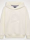 Kids Sweatshirt with Hood Ecru