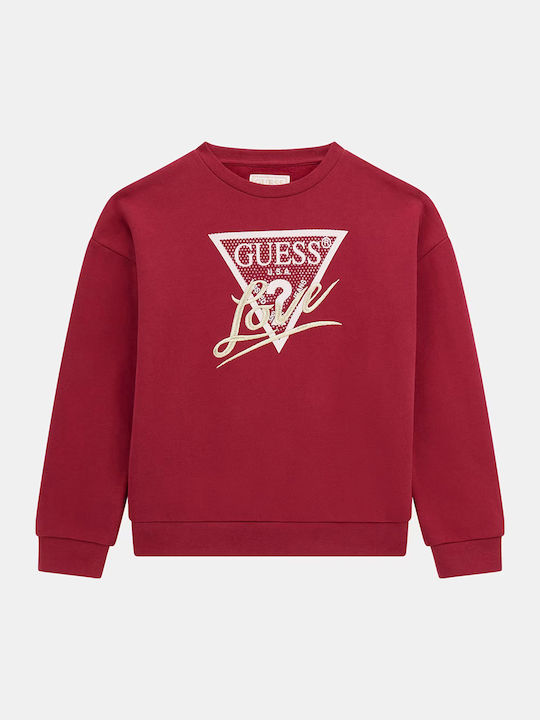 Guess Παιδικό Φούτερ Red Ls Active Top