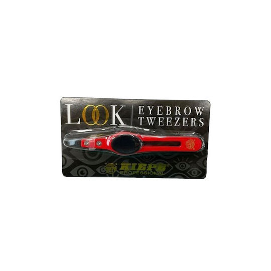 Kiepe Professional Pensetă Pentru Sprâncene Ceramic Look 98mm 15602 Roșie