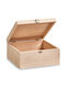 Zeller Vase General Use with Lid Wooden Beige 23x11x23cm