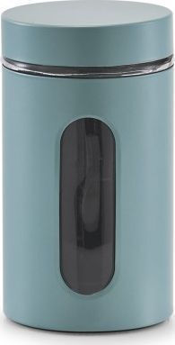 Zeller Glass Pasta and Sugar Jar with Lid Green 900ml 1 Piece