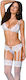 Sp Ingina 3pcs White Sexy Lingerie Set