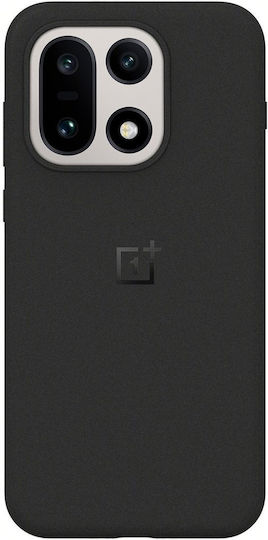 OnePlus Sandstone Magnetic Cover Umschlag Rückseite Silikon / Kunststoff Schwarz (OnePlus 15 5G)