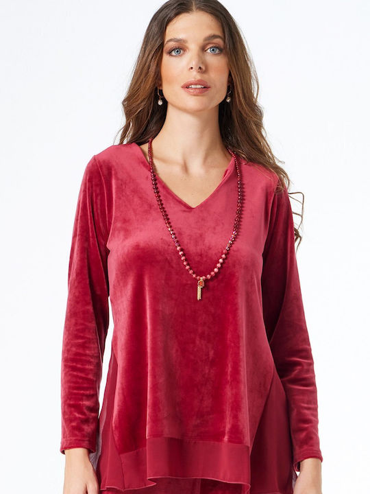 Anna Raxevsky Women's Blouse Bordeaux