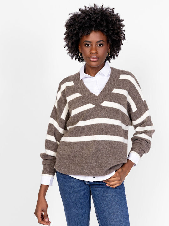 Heavy Tools Damen Pullover Taupe