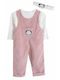 Set Winter 2pcs White-pink