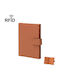 C5588 Leder Reisepasshülle Unisex Ausgezeichnet Dünn Mehrzweck Rfid Brieftasche Braun